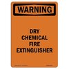 Signmission Safety Sign, OSHA WARNING, 18" Height, Rigid Plastic, Dry Chemical Fire Extinguisher, Portrait OS-WS-P-1218-V-13114